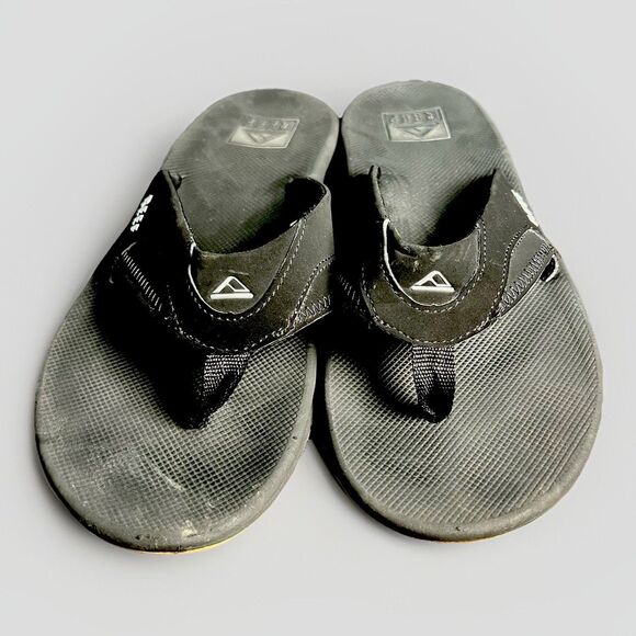 Reef Fanning Sandal Men’s 9 Charcoal Black With Bottle Opener‎ main image 5